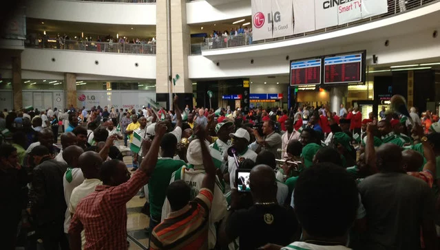 Fans welcome Eagles AFCON 2013