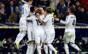 Madrid players celebrate