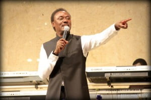 Pastor Chris Okotie preaches