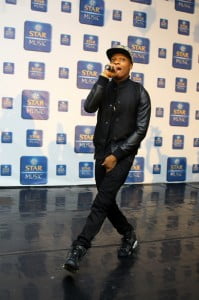 Wizkid performing at the Star Music Launch