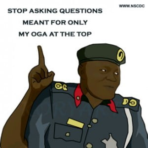 oga at the top