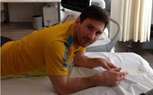 Messi in hospital