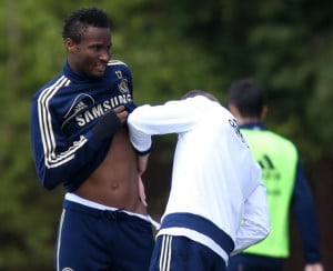 Mikel receiving treatment