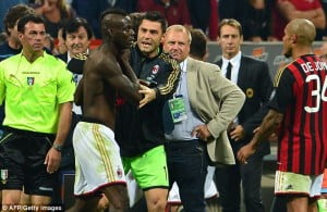 Balotelli reacts against Napoli