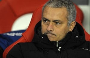 Mourinho frustrated look
